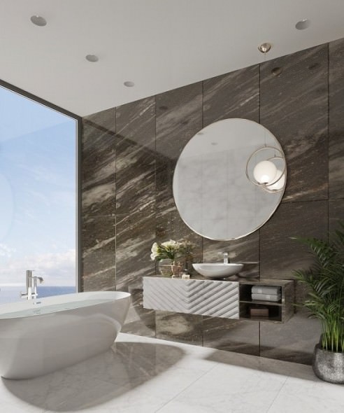 What is included in the design project from P.L. Property Gallery Developers & Constructors Ltd. partner?